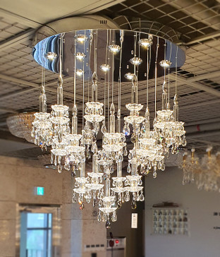 W 까르마16등 크리스탈펜던트조명 대형샹들리에
