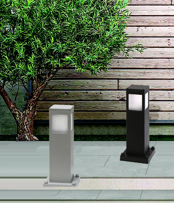 라나 사각 잔디등(그레이/블랙,35Cm)